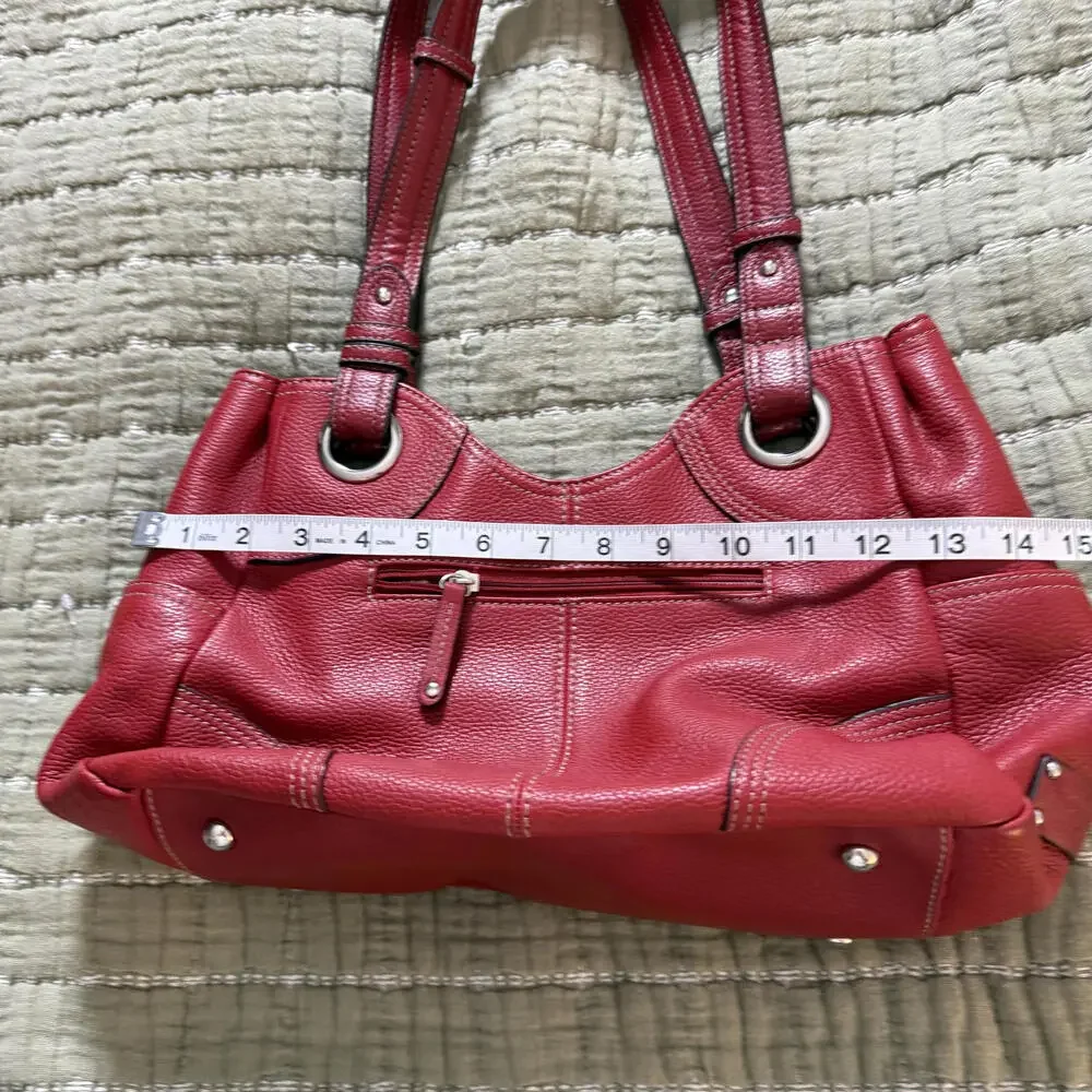 TIGNANELLO‎ Red Leather Hobo Satchel/Bag Luxury Y2K CabinCore
